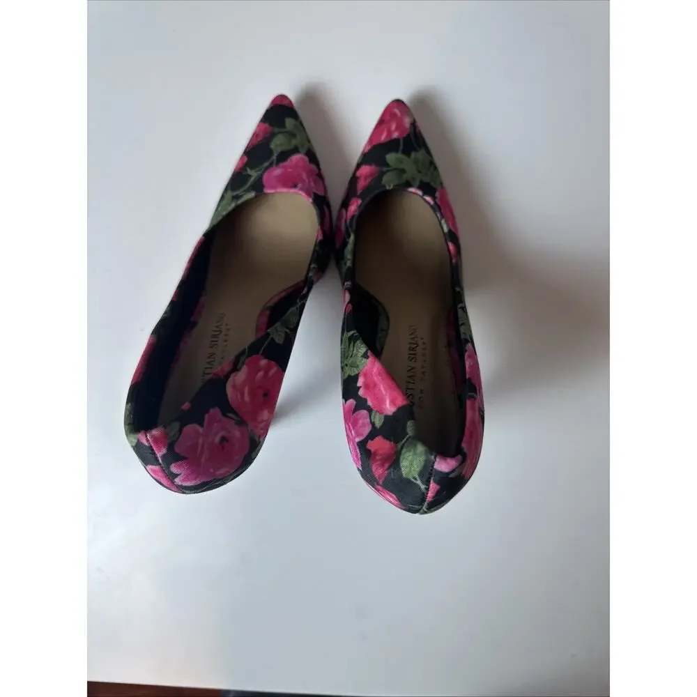 Women’s‎ Pink Floral Print Heels By Christian Soriano Size 7